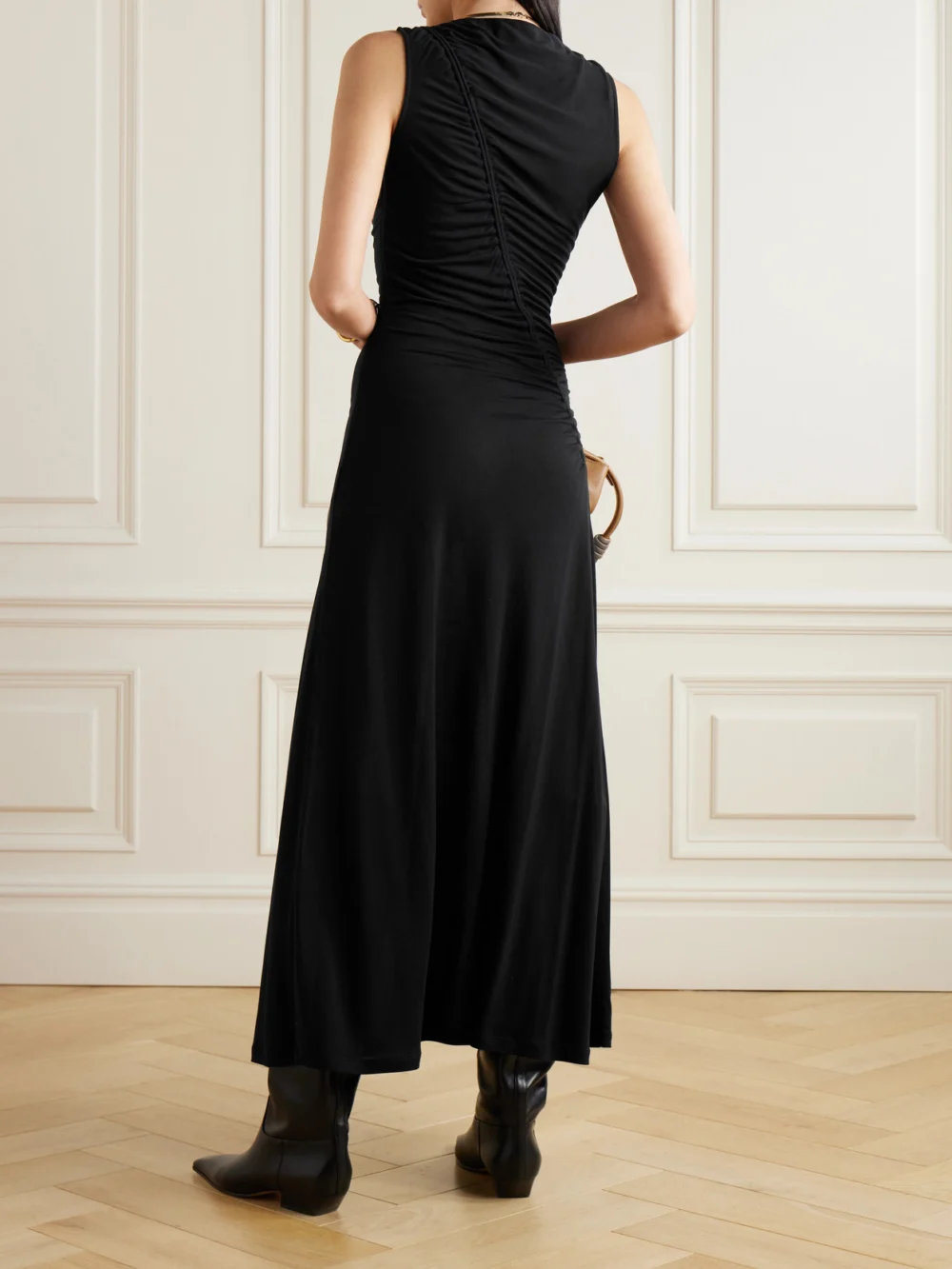 Back view of the Ulla Johnson Natalia Lyocell-jersey Maxi Dress