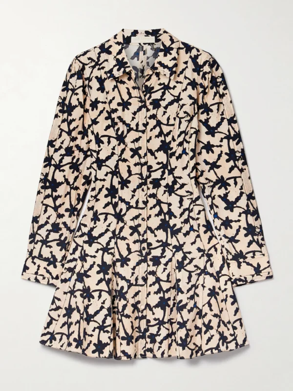 Ulla Johnson Roanne Printed Crepe Mini Dress