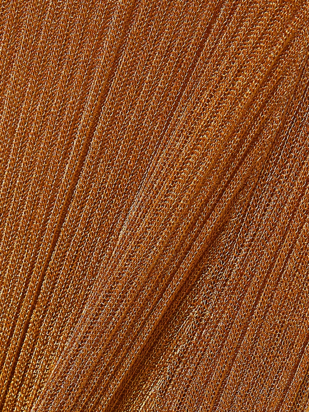 Close-up detail of the Ulla Johnson Simone Metallic Ribbed-knit Midi Dress