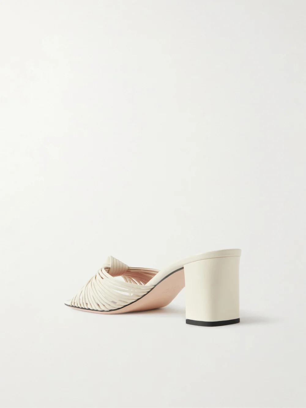 Back view of the Valentino Garavani Annet 60 Woven Leather Mules