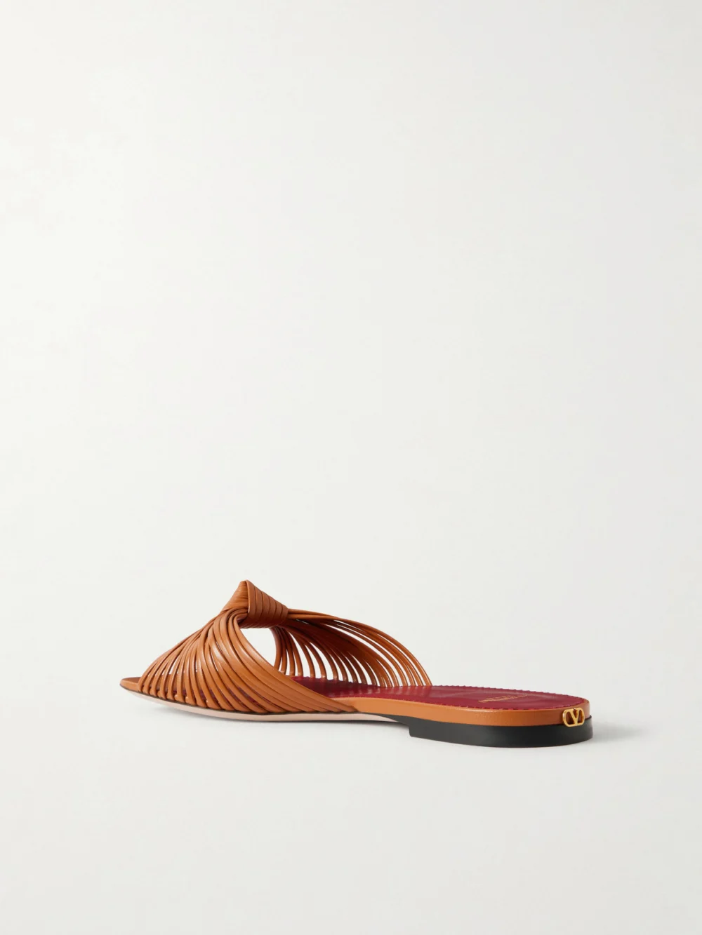 Back view of the Valentino Garavani Annet Woven Leather Slides