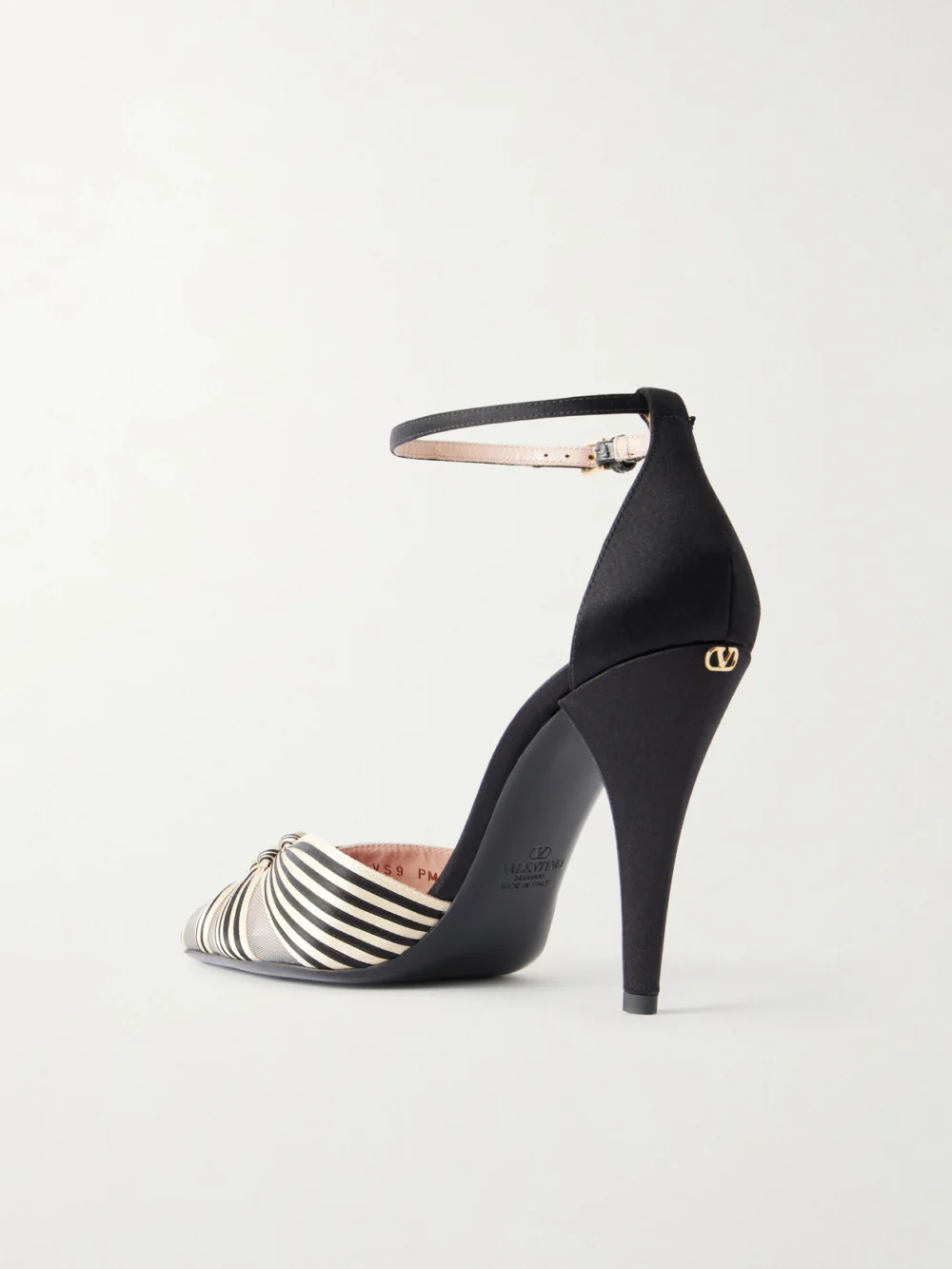 Back view of the Valentino Garavani Annine 100 Satin Pumps