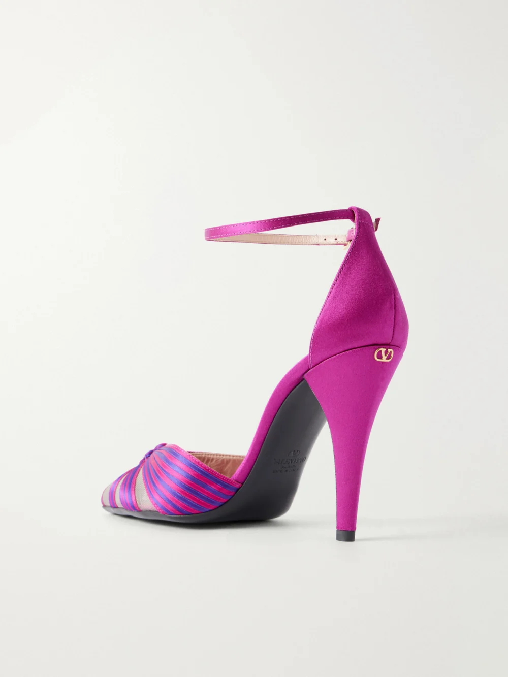 Back view of the Valentino Garavani Annine 100 Satin Pumps