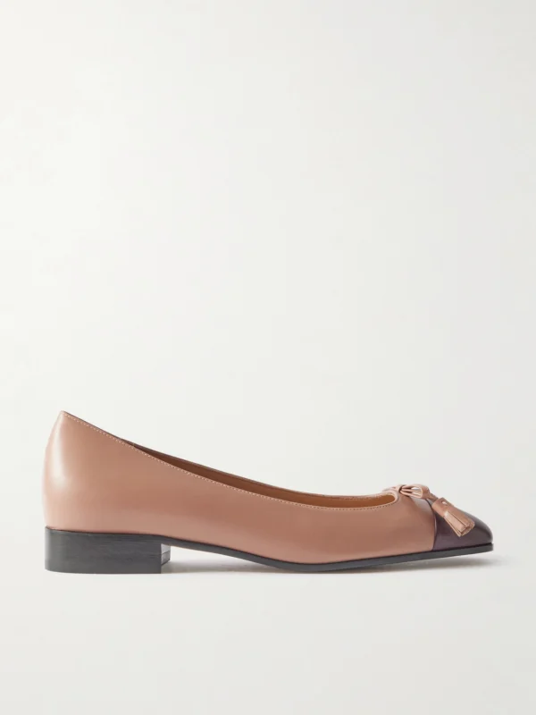 Valentino Garavani Ballerina Two-tone Leather Flats