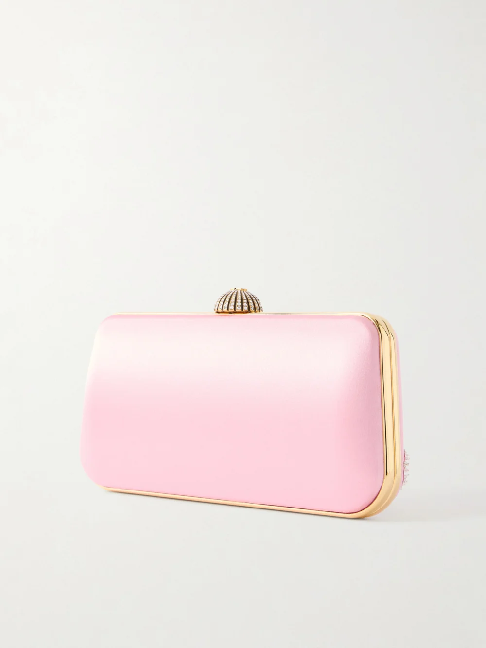 Back view of the Valentino Garavani Carry Secrets Embellished Satin Clutch