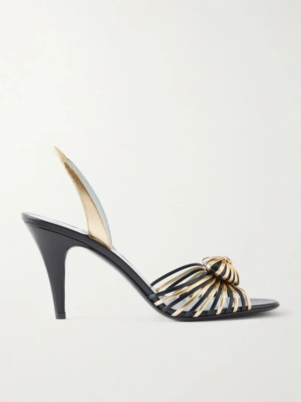 Valentino Garavani Coeur Royal 85 Embellished Leather Sandals