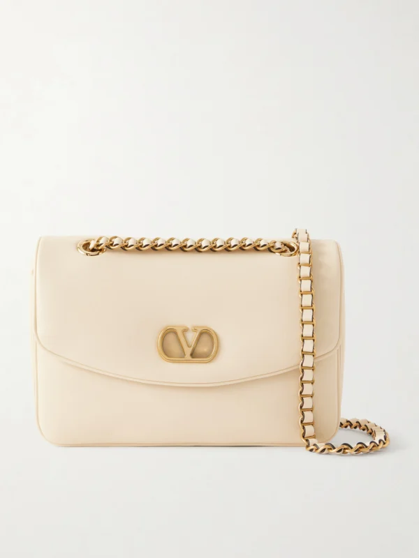 Valentino Garavani Djuna Embellished Leather Shoulder Bag