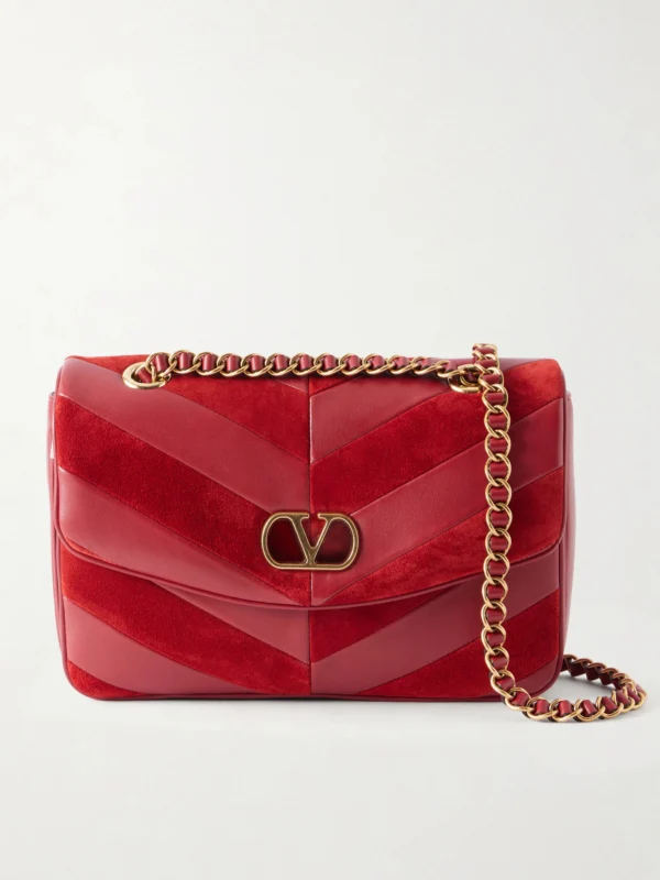 Valentino Garavani Djuna Medium Embellished Leather Shoulder Bag