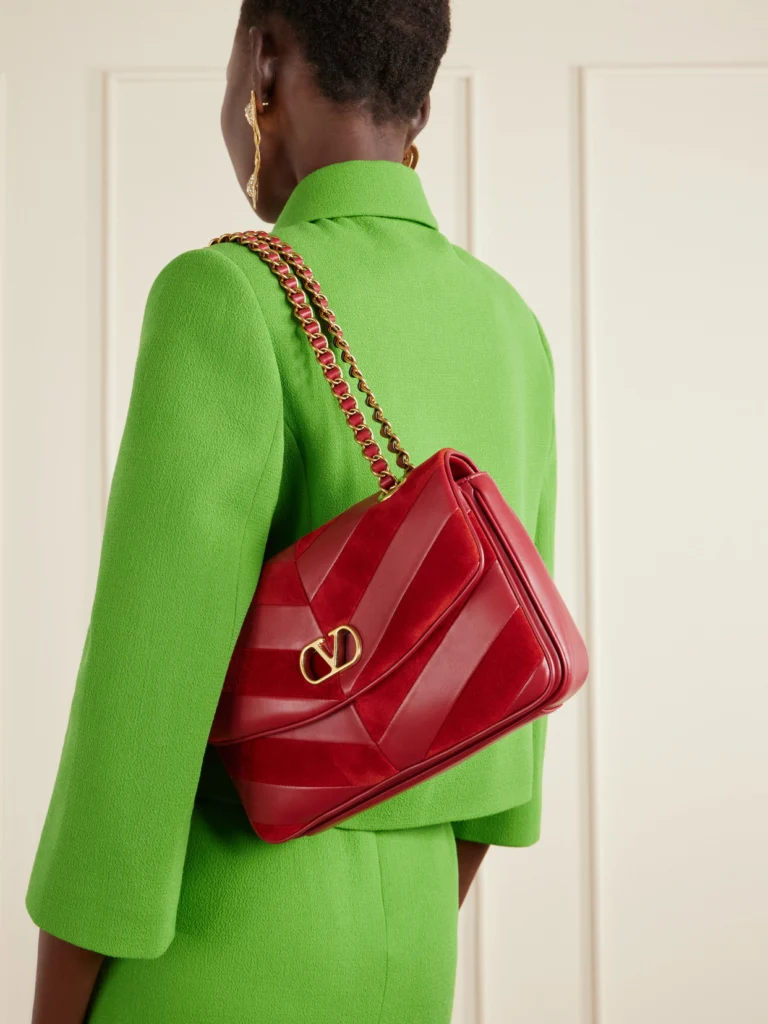Valentino Garavani Djuna Medium Embellished Leather Shoulder Bag