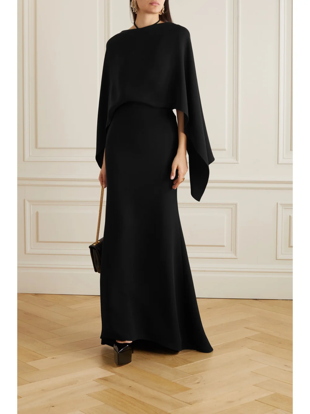 Valentino Garavani Draped Open-back Silk Gown, worn by a model