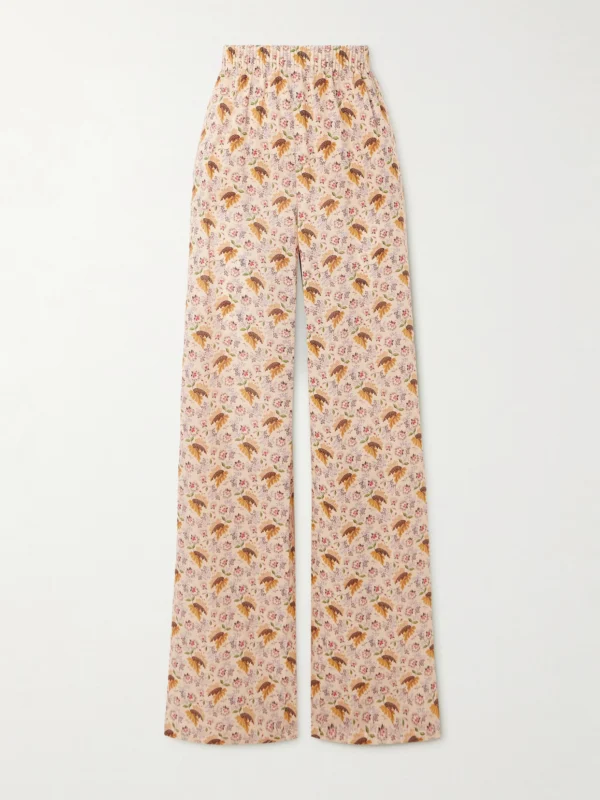 Valentino Garavani Floral-print Cotton-muslin Pants
