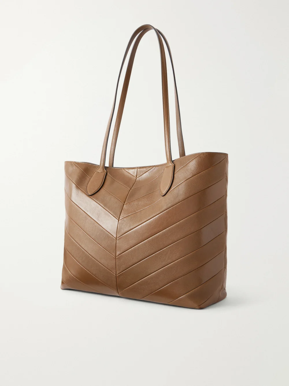 Back view of the Valentino Garavani Jean Medium Chevron Leather Tote
