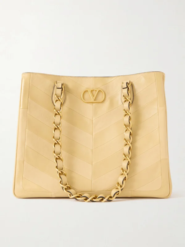 Valentino Garavani Jean Paneled Leather Tote
