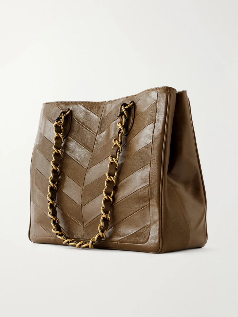 Back view of the Valentino Garavani Laseine Vlogoembellished Leather Tote