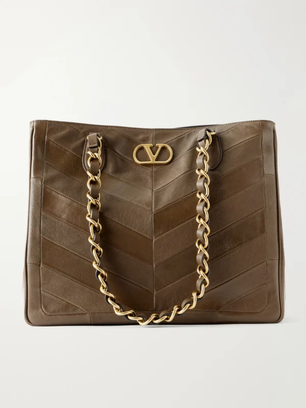 Valentino Garavani Laseine Vlogoembellished Leather Tote