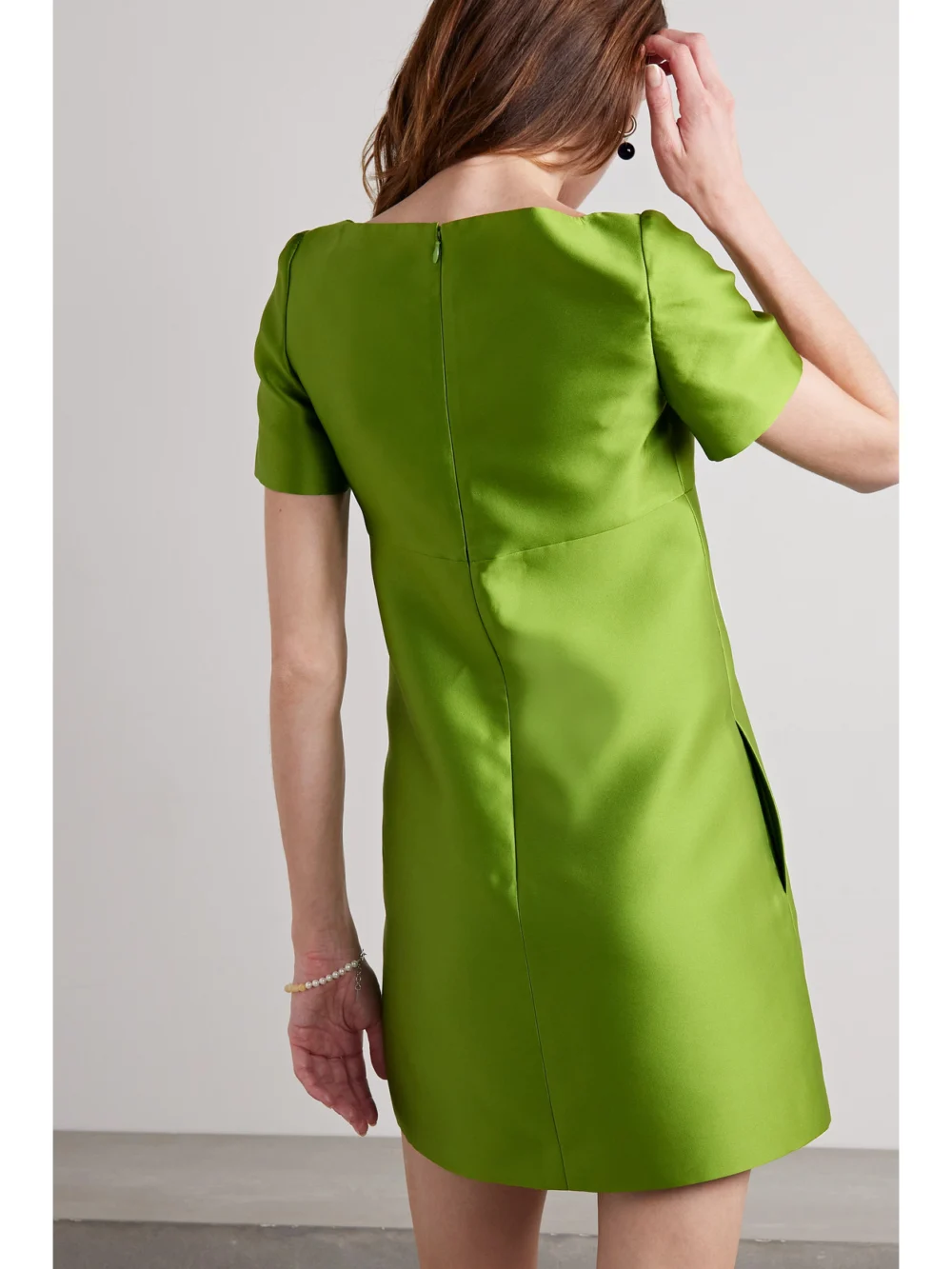 Back view of the Valentino Garavani Mikado Mini Dress