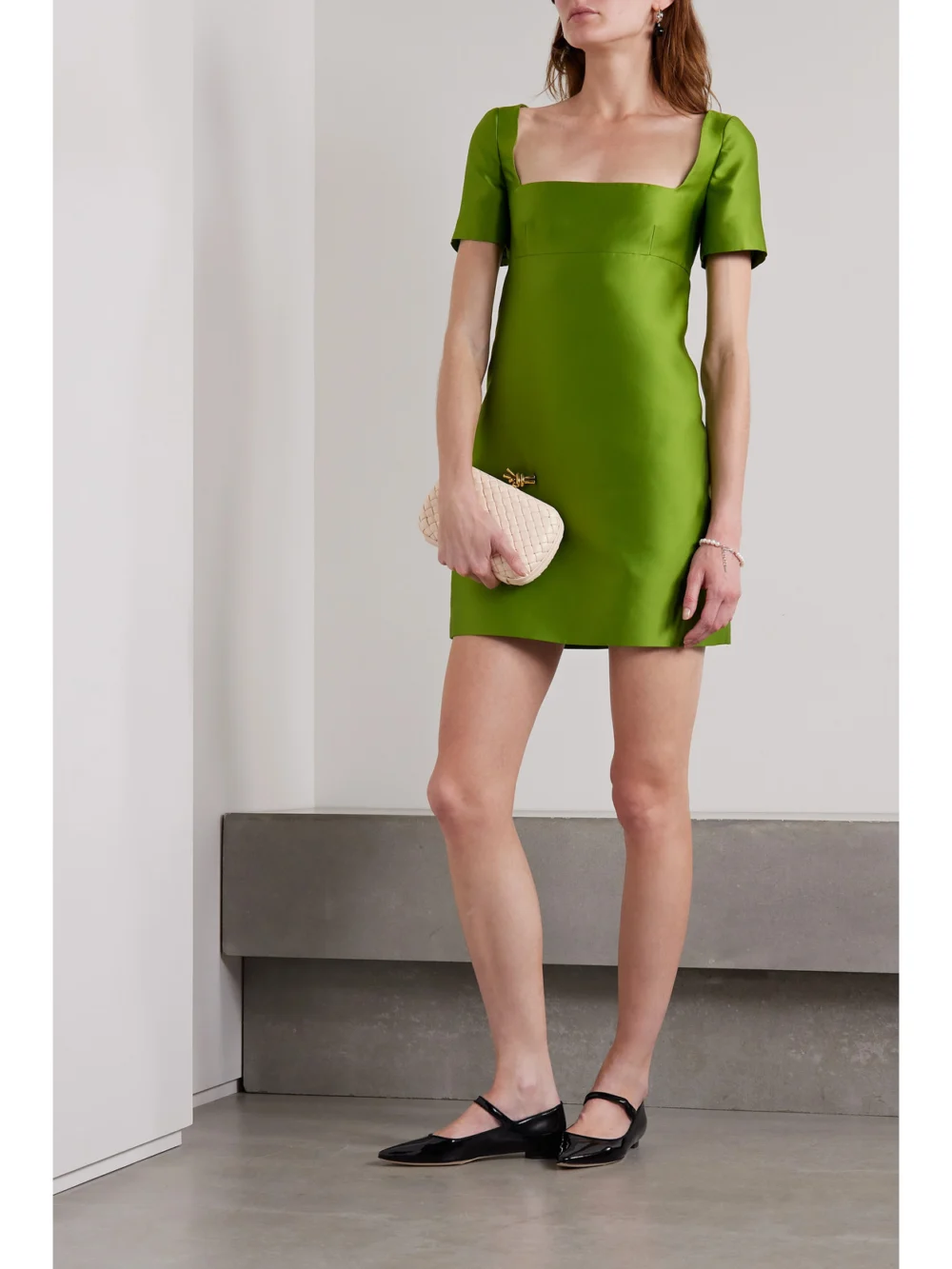 Valentino Garavani Mikado Mini Dress, worn by a model