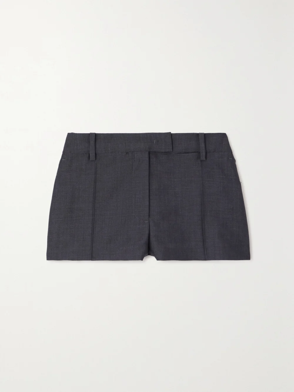 Valentino Garavani Mohair and Wool-blend Shorts in gray