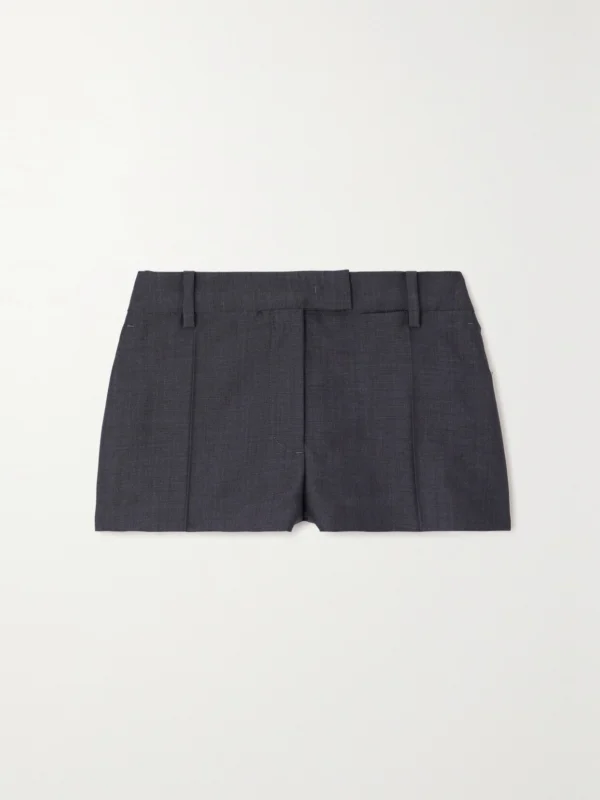 Valentino Garavani Mohair and Wool-blend Shorts