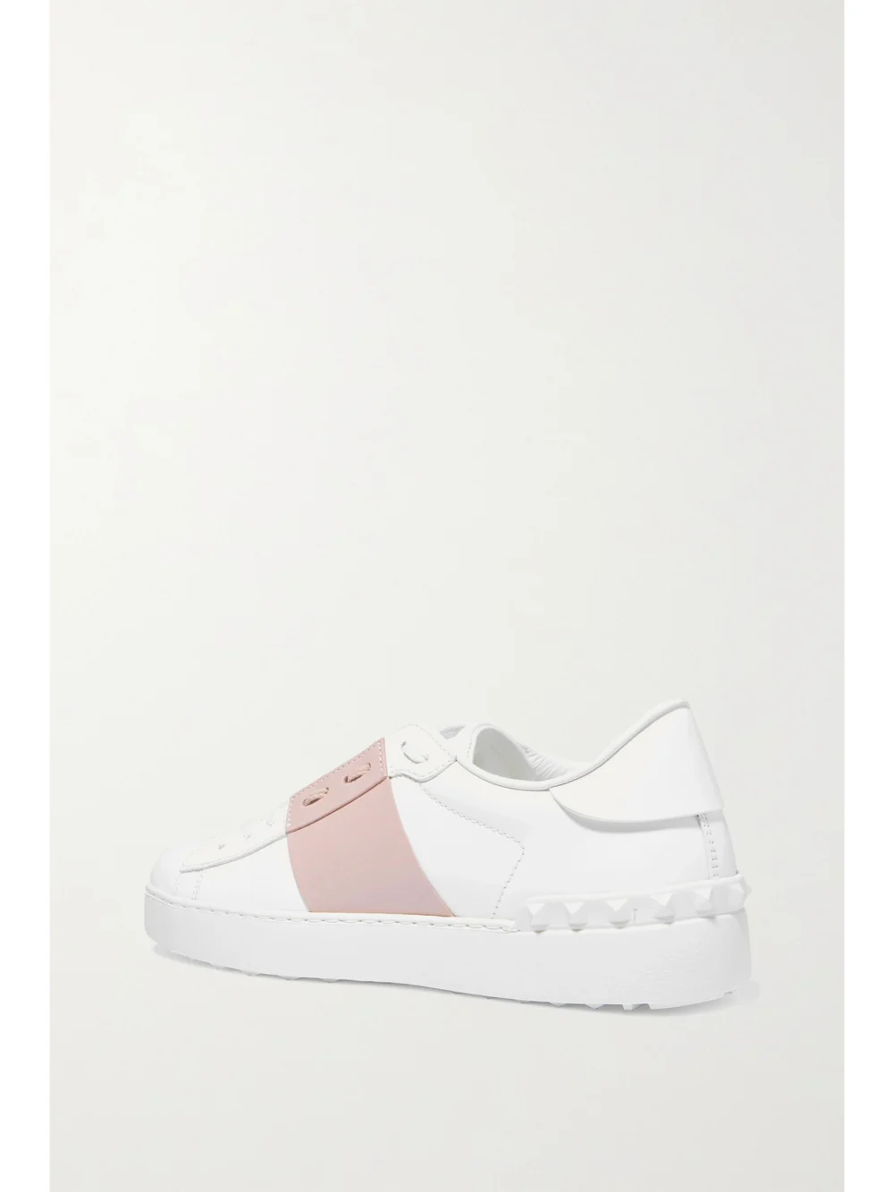 Back view of the Valentino Garavani Open Two-tone Leather Sneakers