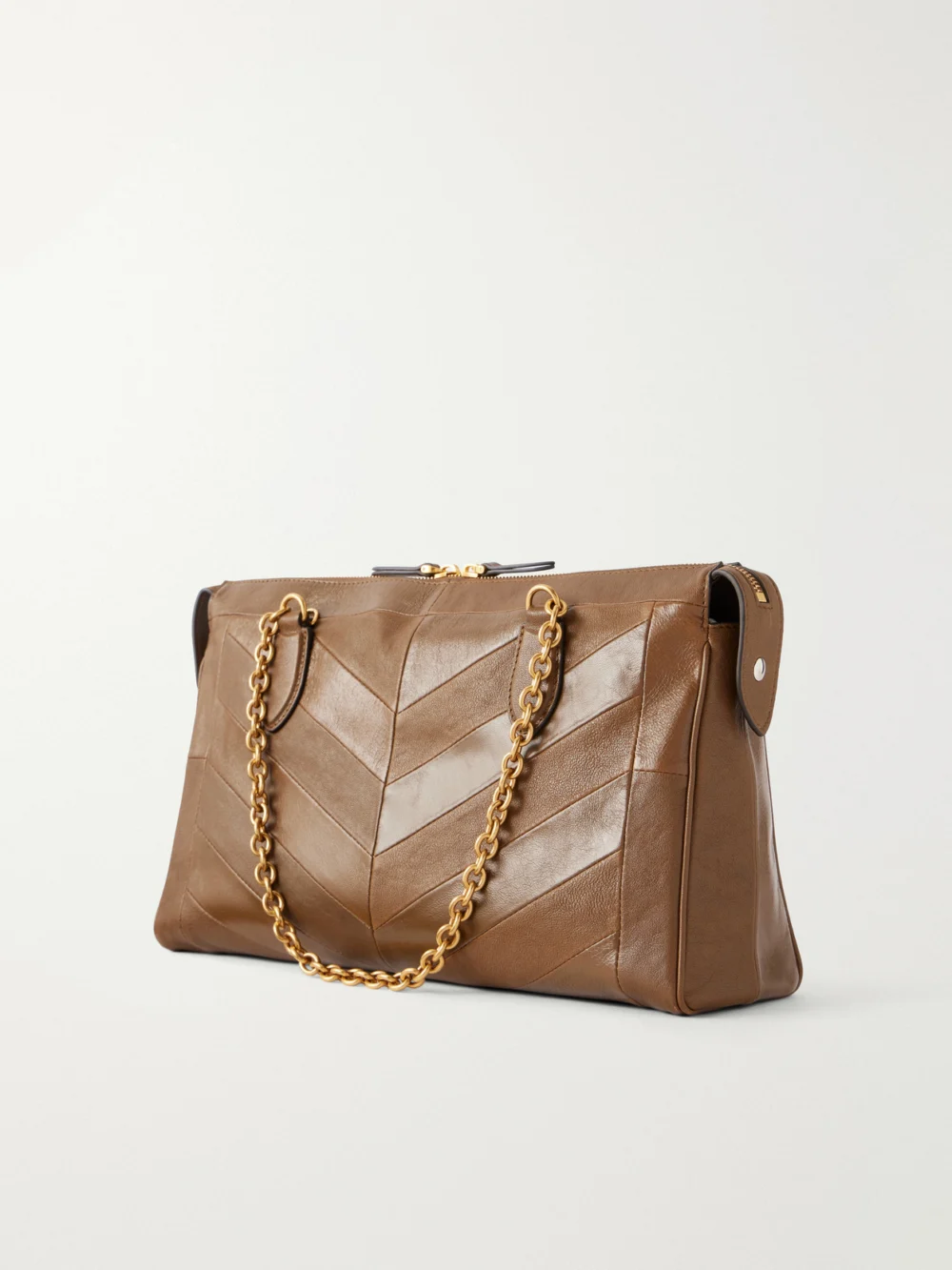 Back view of the Valentino Garavani Panthea Embellished Leather Medium Shoulder Bag
