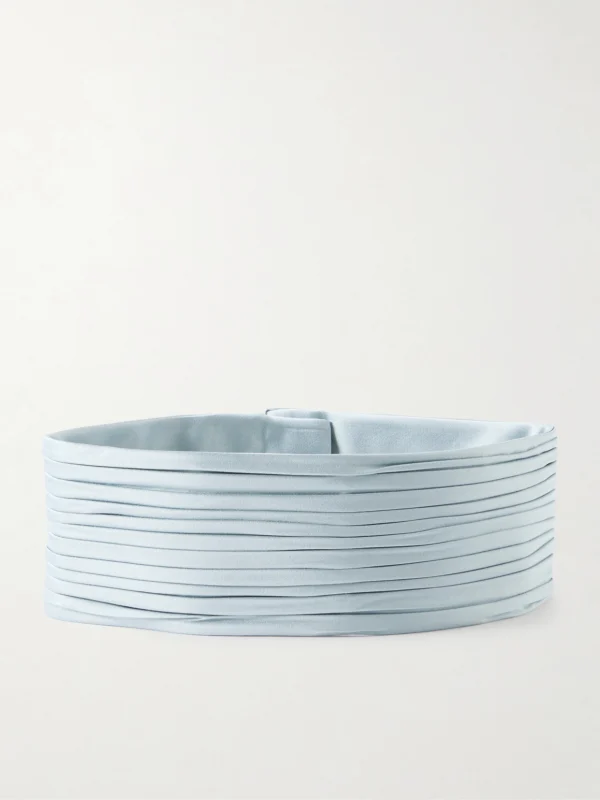 Valentino Garavani Plissé Satin Belt