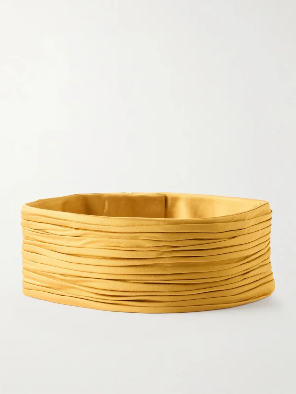 Valentino Garavani Plissé Satin Belt