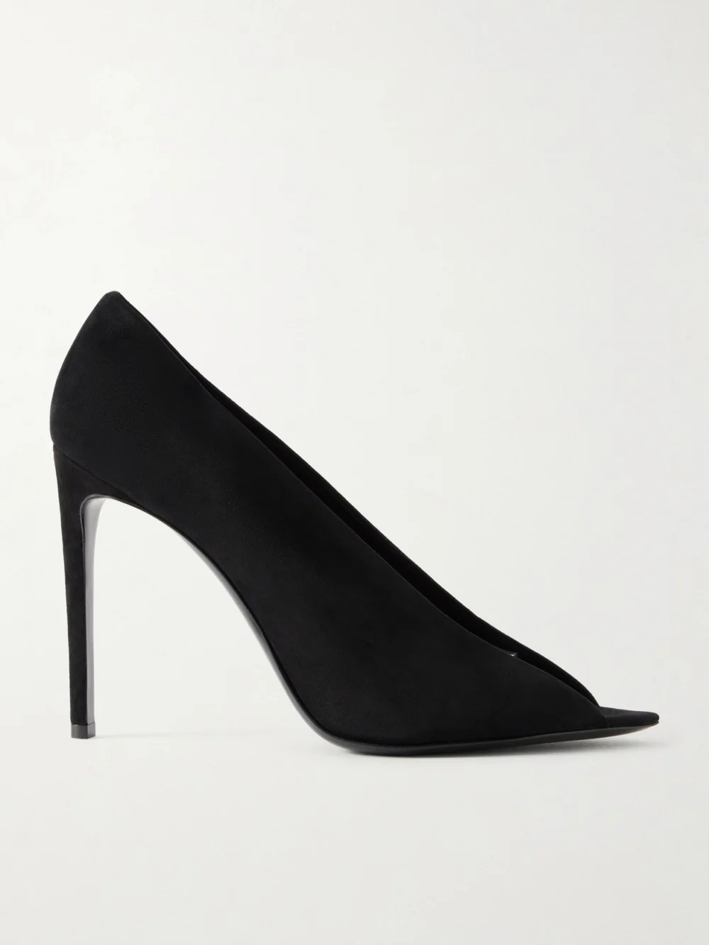 Valentino Garavani Révélé Pvc-trimmed Suede Sandals in black