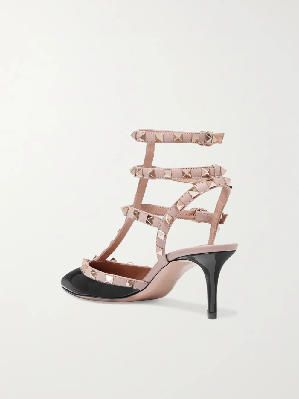 Back view of the Valentino Garavani Rockstud 65 Patent-leather Pumps
