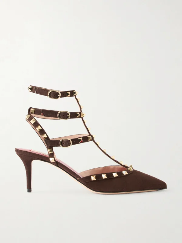 Valentino Garavani Rockstud 65 Suede Pumps