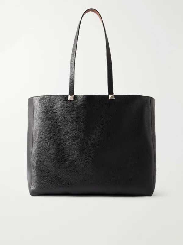 Valentino Garavani Rockstud Double Reversible Studded Textured-leather Tote Bag