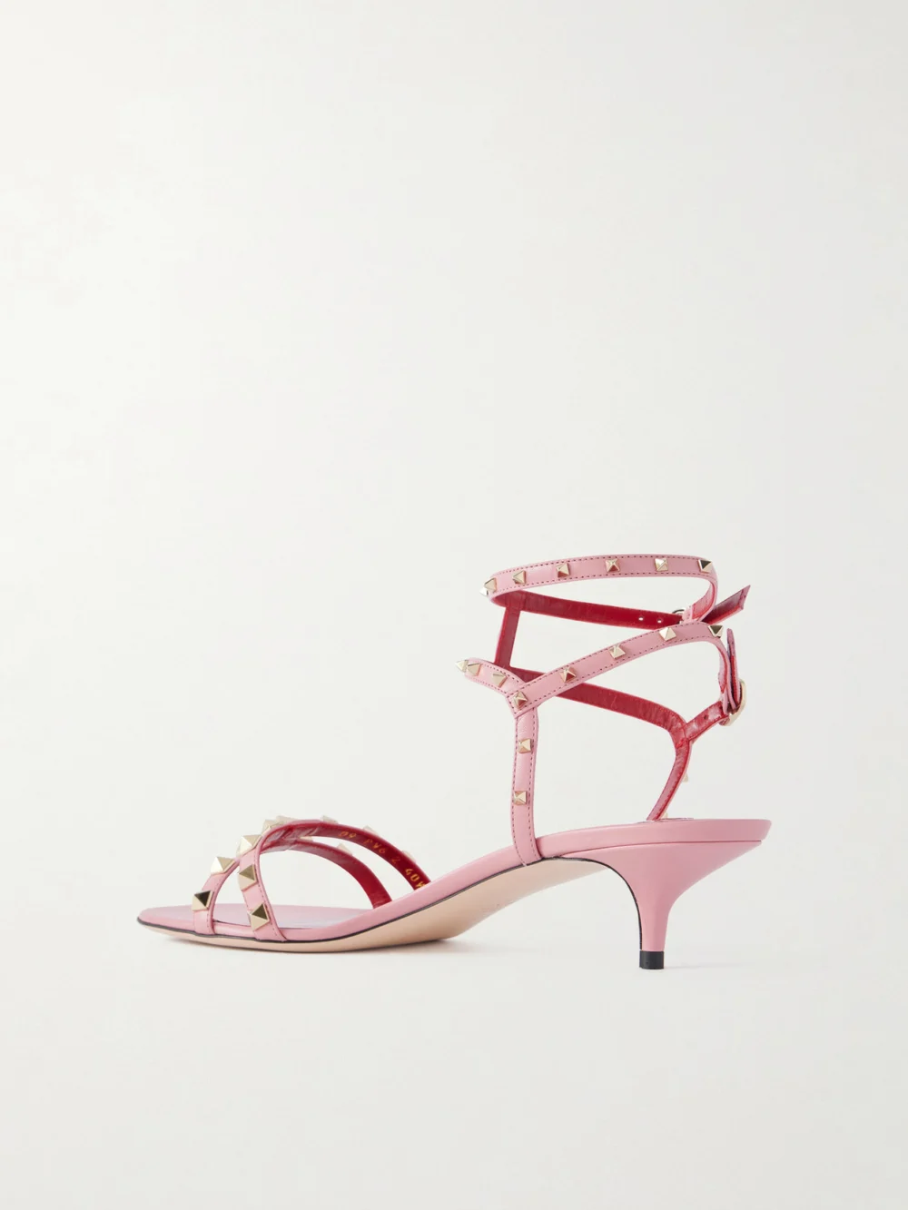 Back view of the Valentino Garavani Rockstud Mid Sandals