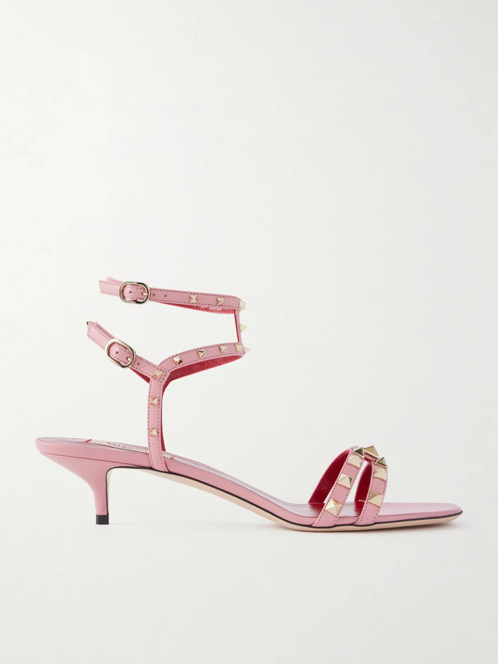 Valentino Garavani Rockstud Mid Sandals in pink