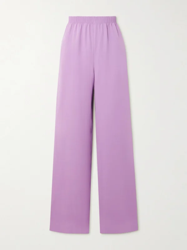 Valentino Garavani Silk-cady Wide-leg Pants