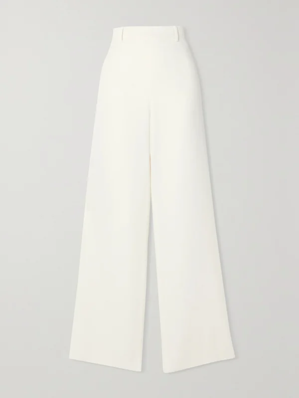 Valentino Garavani Silk-crepe Wide-leg Pants