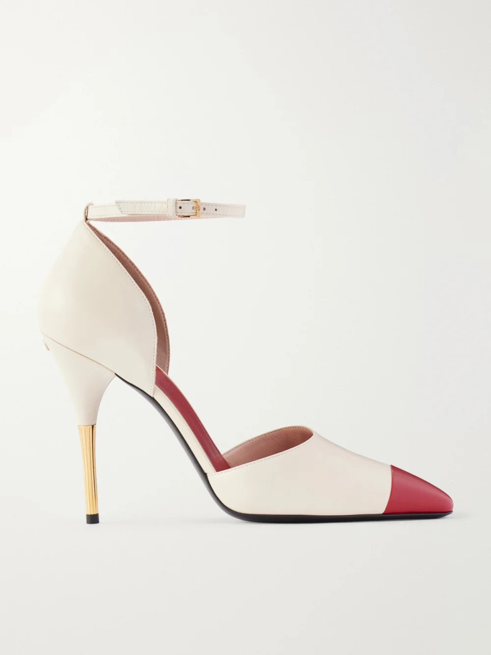 Valentino Garavani Sinead 105 Leather Pumps in cream