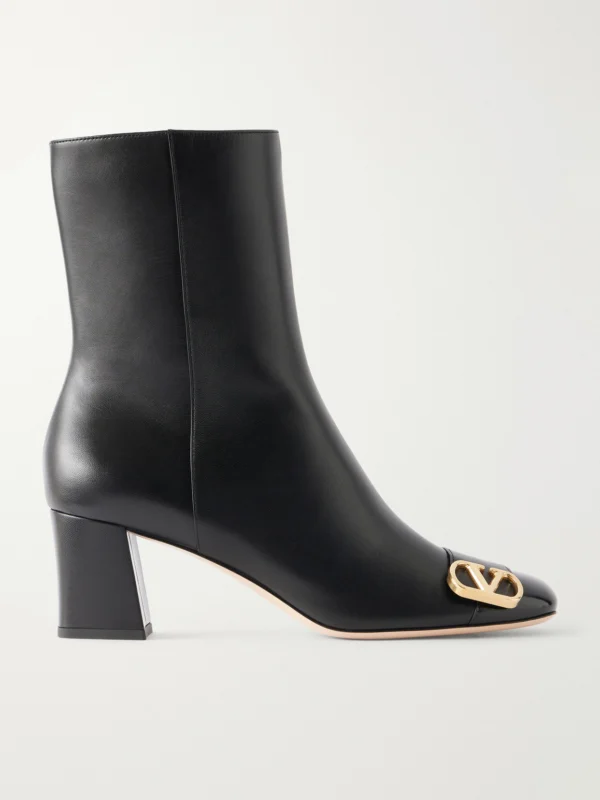 Valentino Garavani Veeside 60 Vlogo-embellished Leather Ankle Boots
