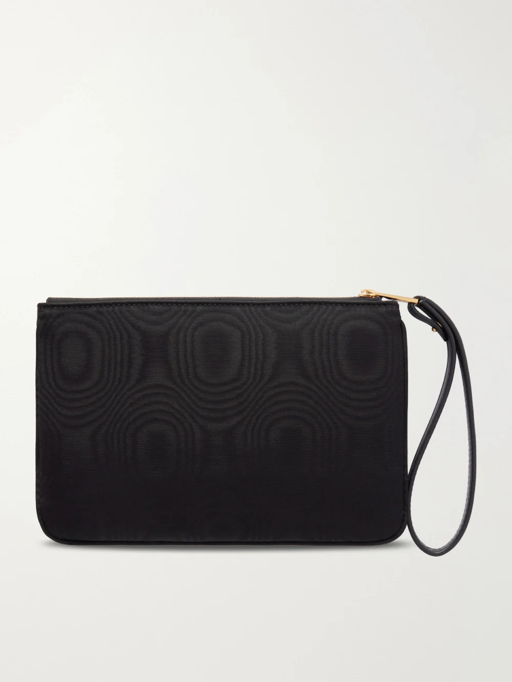 Back view of the Valentino Garavani Vlogo Embellished Moire Clutch
