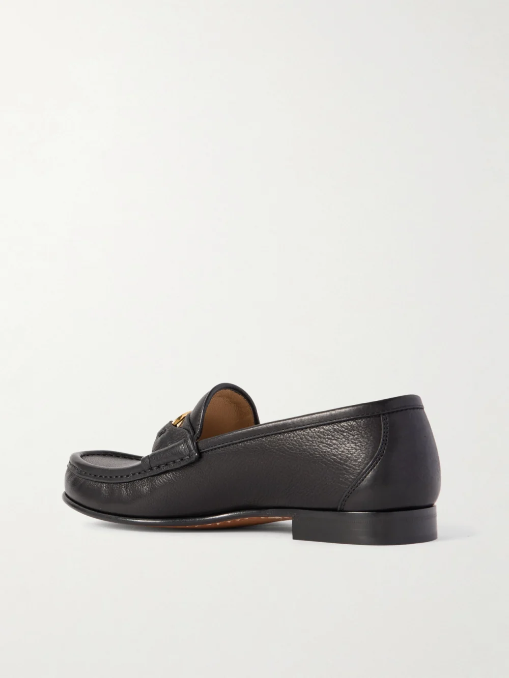 Back view of the Valentino Garavani Vlogo Signature 20 Leather Loafers