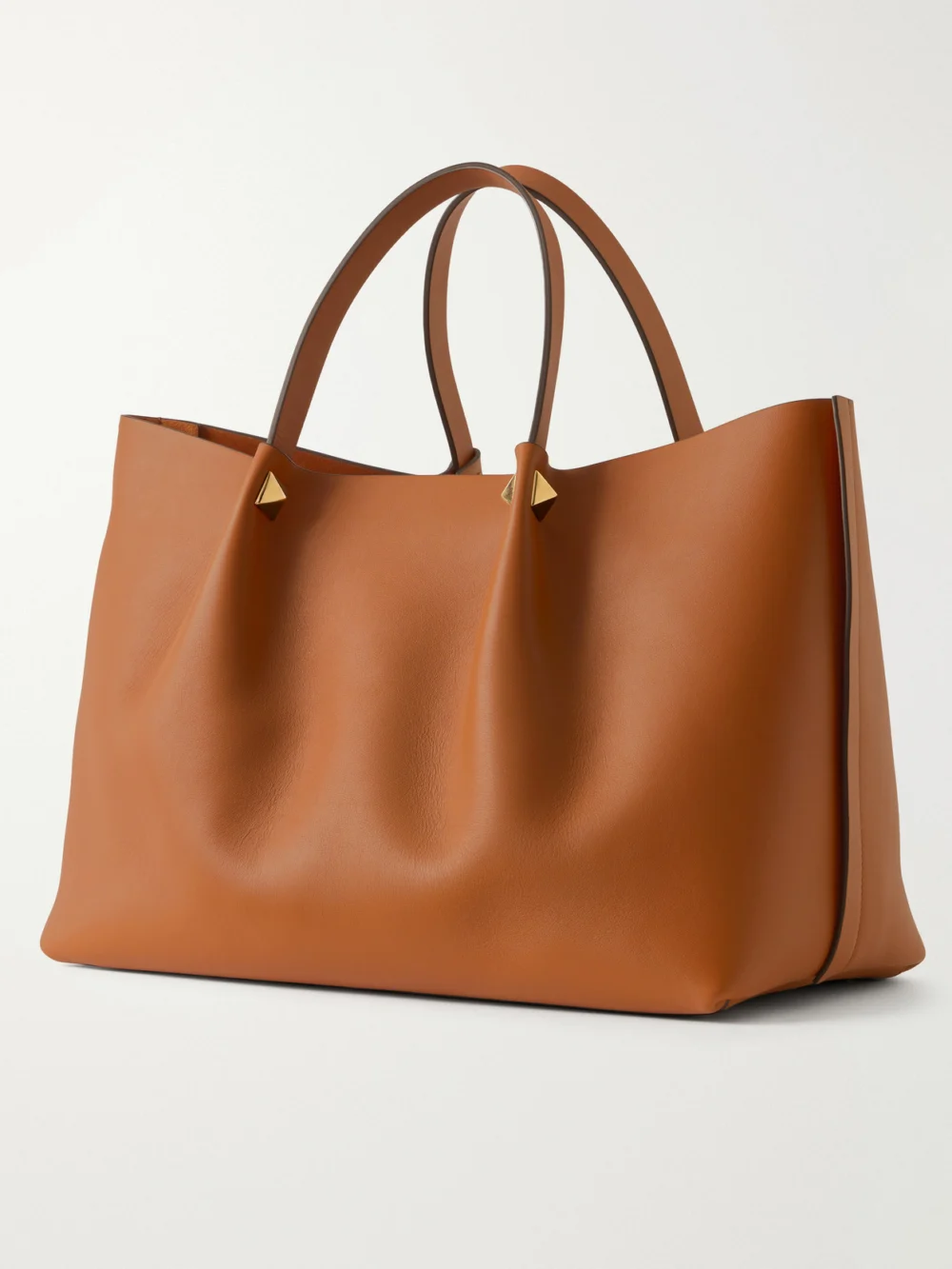 Back view of the Valentino Garavani Vlogo Signature Studded Leather Tote