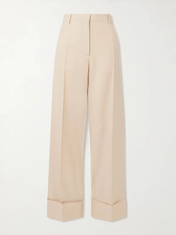 Valentino Garavani Wool-twill Wide-leg Pants