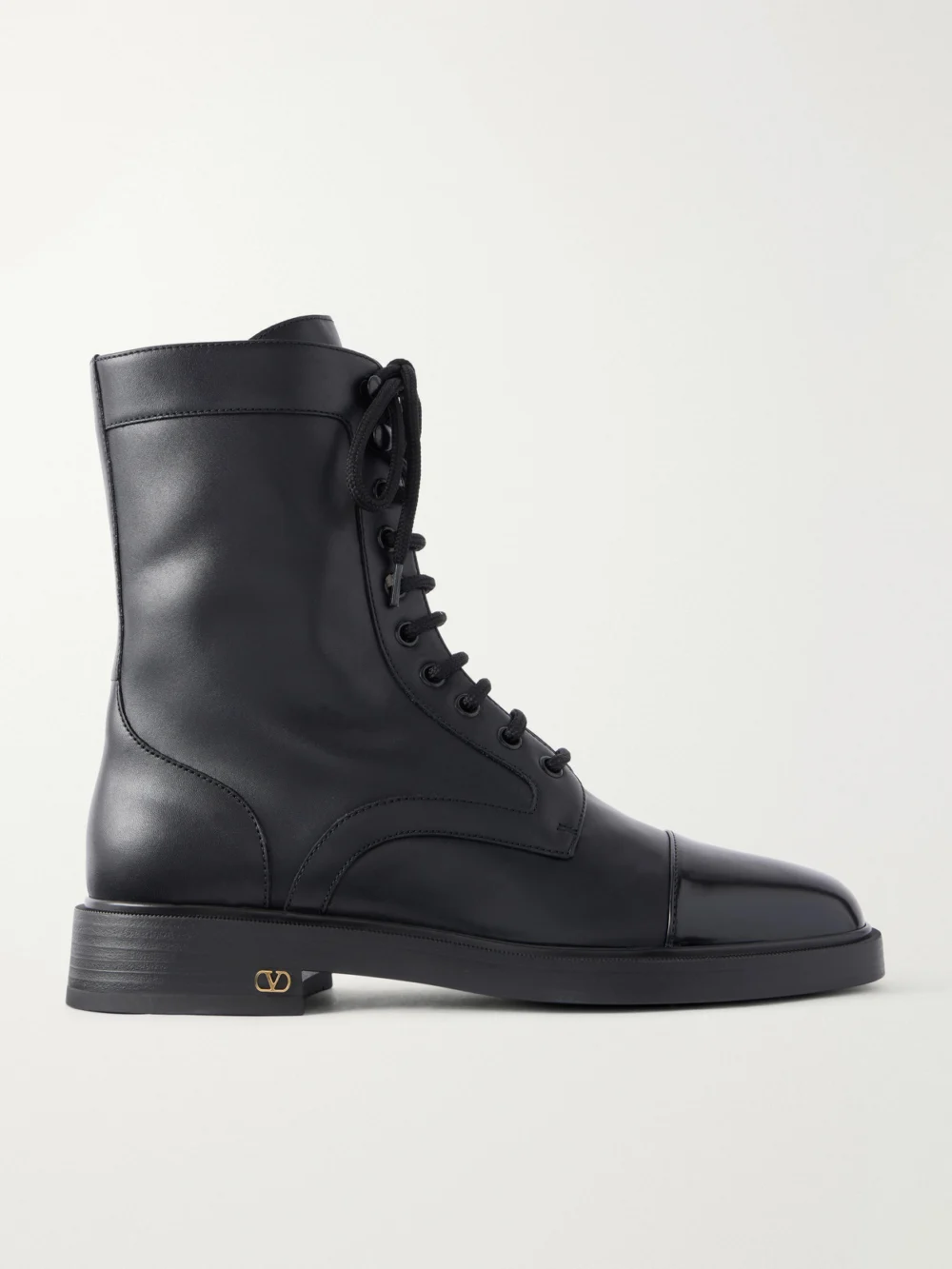 Valentino Garavani Zimmy 20 Leather Ankle Boots in black