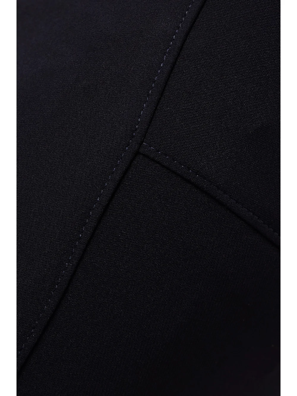 Close-up detail of the Veronica Beard Grosgrain-trimmed Stretch-scuba Leggings