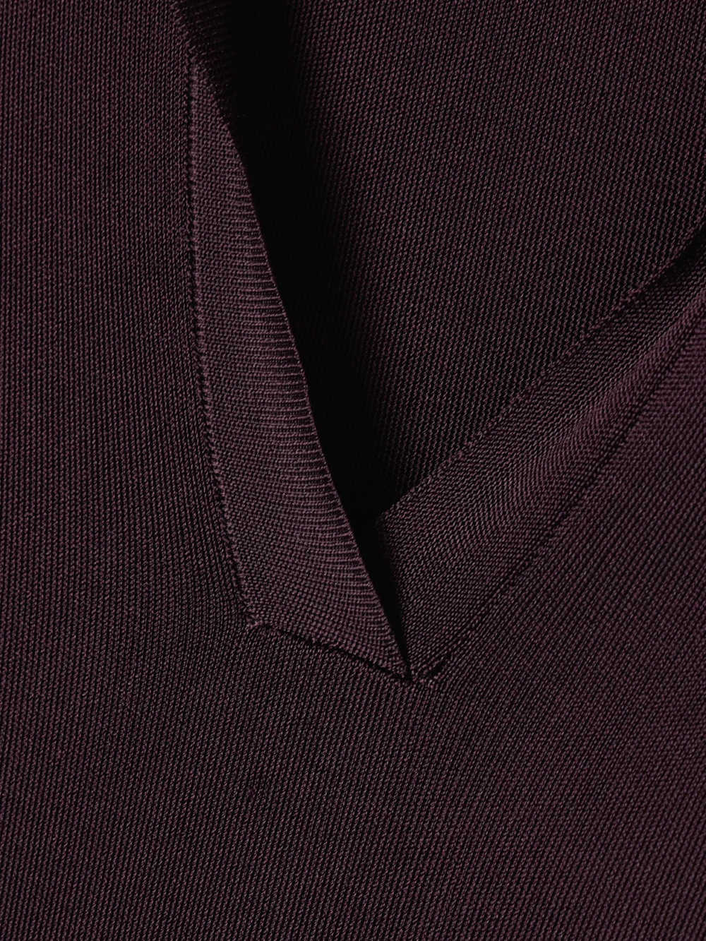 Close-up detail of the Veronica de Piante Ada Stretch-knit Polo Shirt