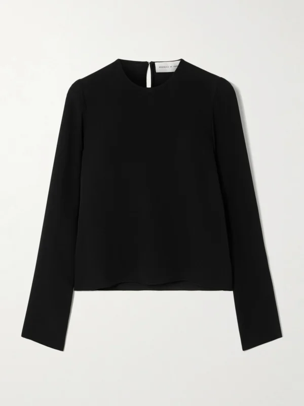 Veronica de Piante Alana Silk-georgette Blouse