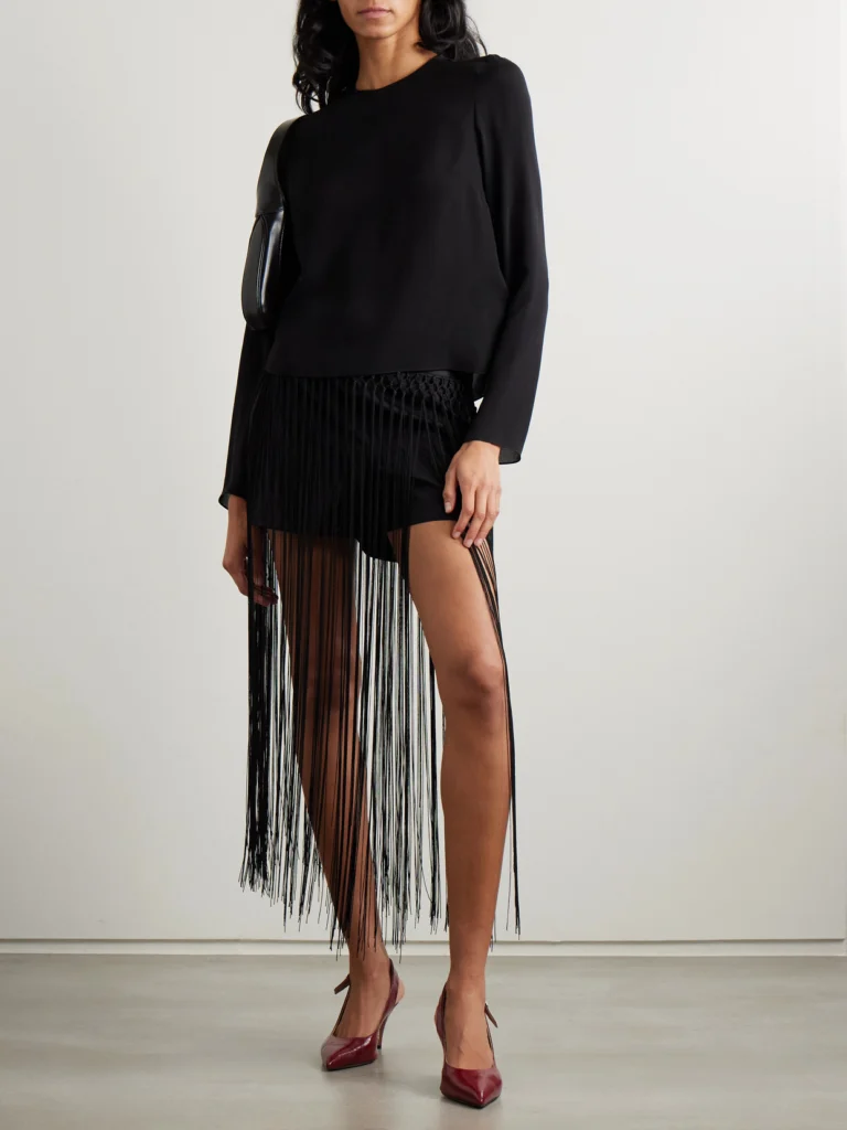 Veronica de Piante Alana Silk-georgette Blouse