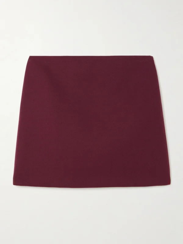 Veronica de Piante Cecily Wool-twill Mini Skirt