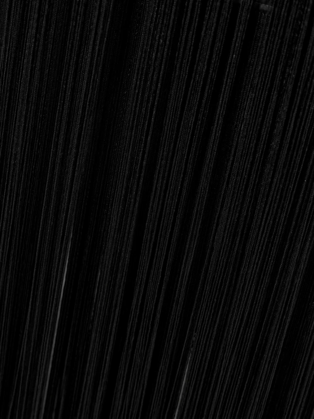 Close-up detail of the Veronica de Piante Celeste Fringed Duchesse Silk-satin Mini Dress