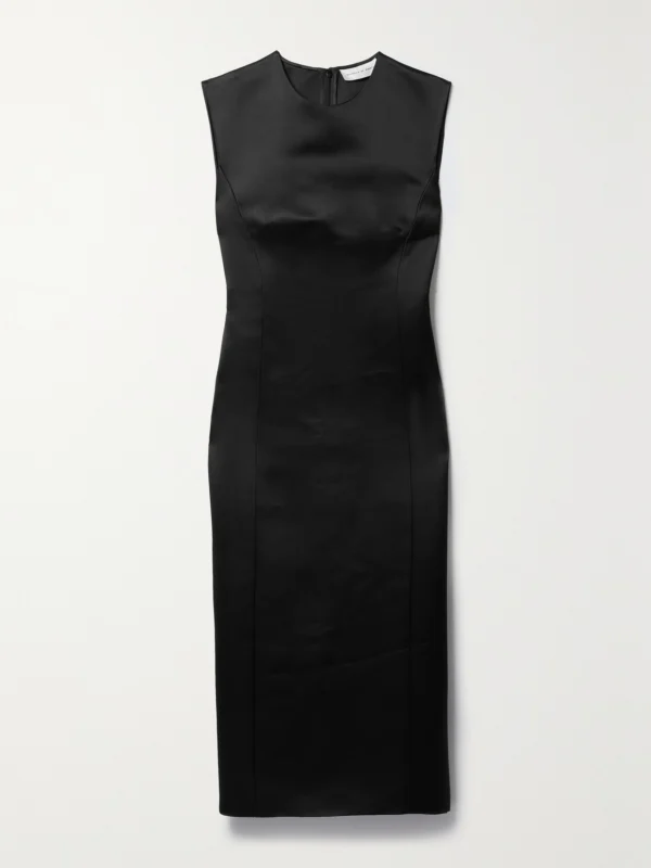 Veronica de Piante Grace Duchesse Silk-satin Midi Dress
