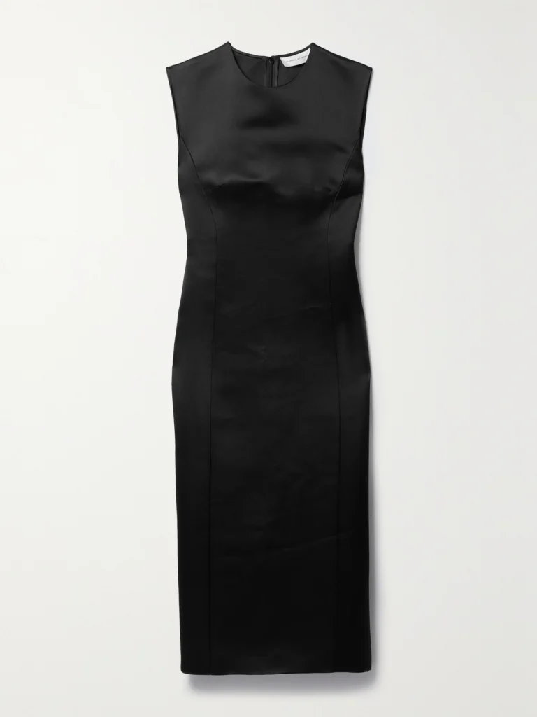 Veronica de Piante Grace Duchesse Silk-satin Midi Dress